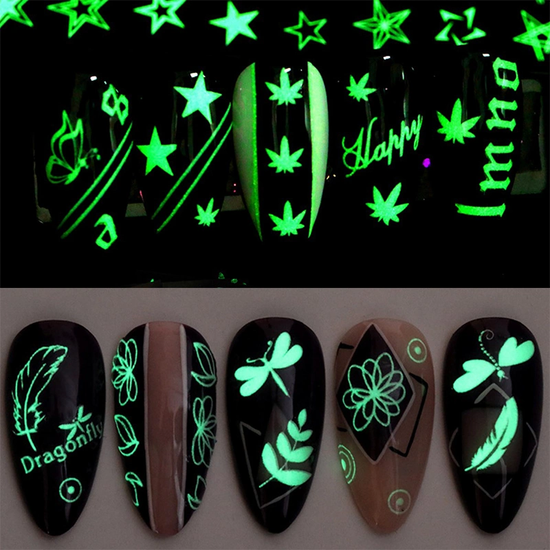 Fingernail Beauty Art Accessories Fluorescence Decoration Nail Sticker